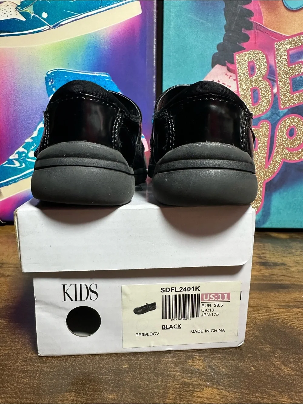 DREAM PAIRS Girls Kids Mary Jane School Uniform Toe-Protective Shoes Sz 11 black